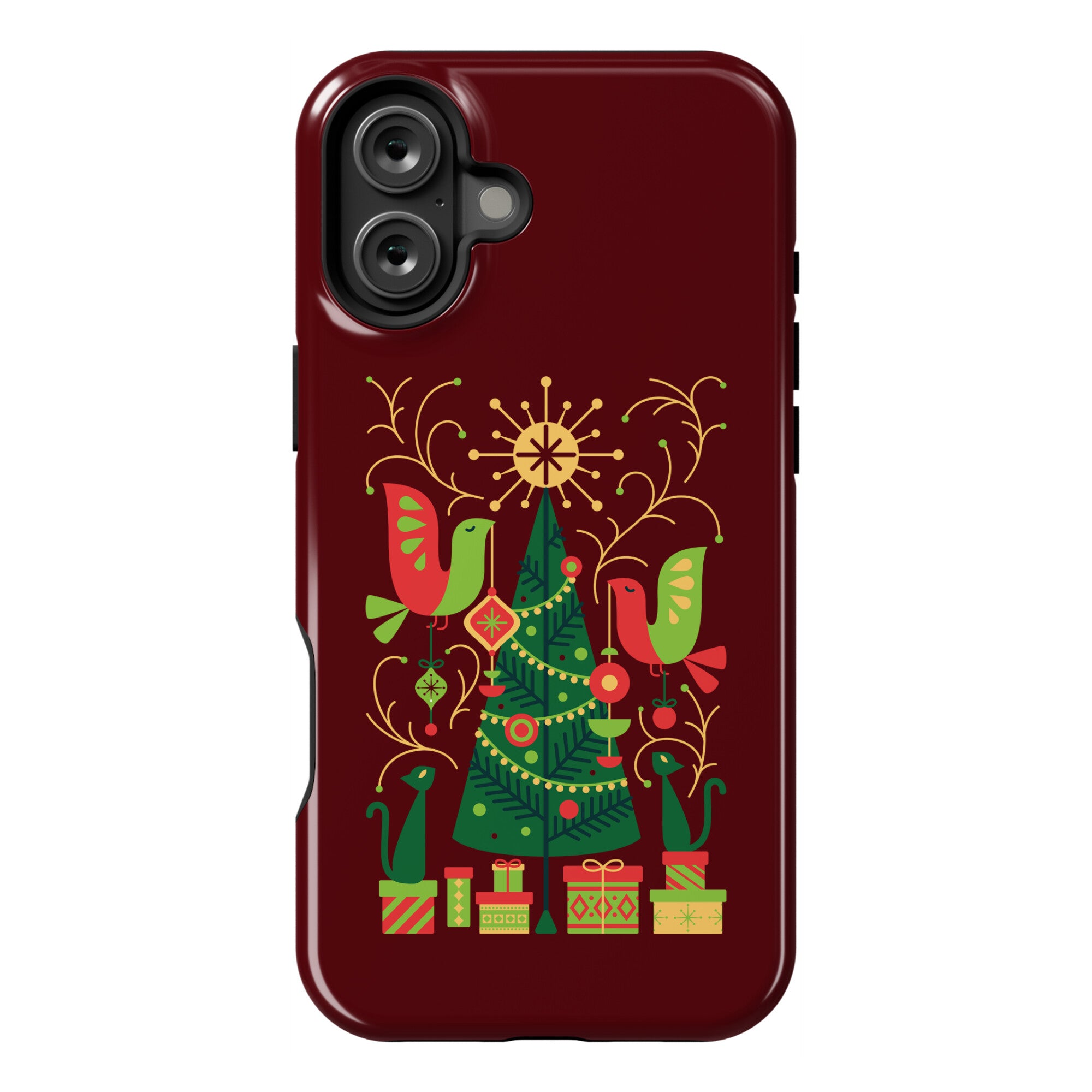 Vintage Christmas Tree Decorating Phone Case